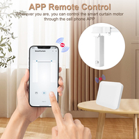 Moteur de rideau électrique intelligent Tuya Smart Life Wifi Zigbee, rail réglable, commande vocale Alexa Google