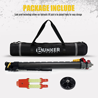 BUNKER INDUST 2 Ton Alüminyum Hidrolik Kriko, Çift Pompalı Hızlı Kaldırma Özellikli Hafif Yarış Krikosu (Garaj ve Yol Kenarı Kullanımı İçin)