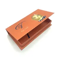 Cajas plegables de papel de impresión en Color madera, personalizado, paquete con magnético
