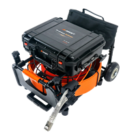 Caméra d'inspection de canalisation haute pression AMJET R22-Max à double bobine et double caméra, étanche IP68, avec localisateur 512 Hz pour l'entretien de la plomberie