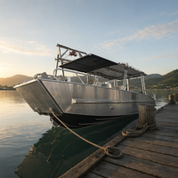 Bateau de débarquement en alliage d'aluminium de 9 m, neuf, pour la pêche et le travail en barge