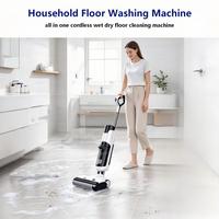 Aspirateur domestique pratique à faible bruit avec affichage LED, commandes vocales multilingues, brosse auto-séchante, pour nettoyage humide et sec