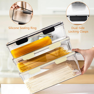 Modern Fresh Storage <b>Box</b> Effective Freshness Preservation Fridge Container Food Grade PET Plastic Rectangle Shape - Product Image 6