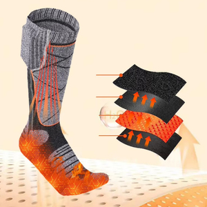 Chaussettes Thermiques Décontractées Chauffantes Électriques 3.7V 4000mAh pour Hommes et Femmes, Lavables, Idéales pour l'Hiver, la Chasse, le <span class=keywords><strong>Ski</strong></span> et le Camping en Extérieur - Product Image 5