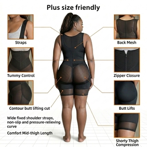 Faja Modellante Post-Parto e Post-Operatoria Colombiana, Senza Cuciture, con Controllo <span class=keywords><strong>Pancia</strong></span> e Gambe, Effetto Snellente - Product Image 3
