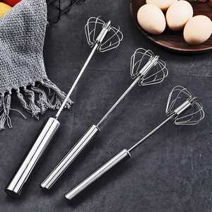 Stainless Steel Manual Egg Beater Handheld Whisk For Egg And Cream Mixing Convenient Kitchen Tool - Product Image 1