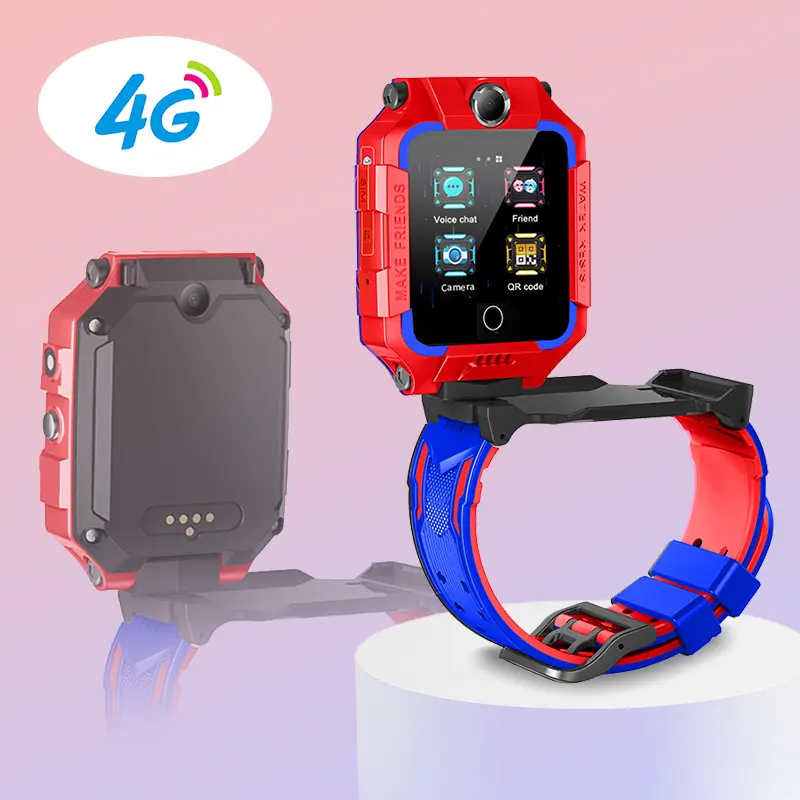 Lemfo — montre connectée T10G pour enfants, smartwatch, avec phares numériques, écran vidéo hd de 1.3 pouces, étanche IP67, 4G, prise de photos à 360 degrés