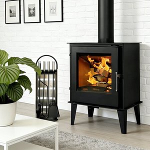 Chimenea <span class=keywords><strong>de</strong></span> <span class=keywords><strong>Leña</strong></span> para Interiores <span class=keywords><strong>de</strong></span> Tamaño Pequeño, Estufa <span class=keywords><strong>de</strong></span> <span class=keywords><strong>Leña</strong></span> que Ahorra Espacio <span class=keywords><strong>con</strong></span> Diseño <span class=keywords><strong>de</strong></span> <span class=keywords><strong>Puerta</strong></span> <span class=keywords><strong>de</strong></span> Vidrio - Product Image 2