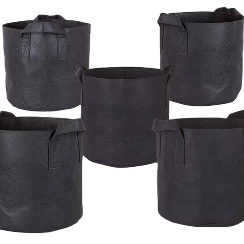 Reusable 1000 mL Thickened Felt Fabric Grow Bags for Garden Supplies Hanging Nursery Outdoor Vegetable Planting Pot Bag