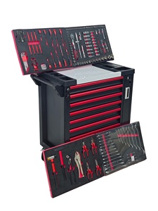 Chuyên Nghiệp <span class=keywords><strong>7</strong></span>-Ngăn Kéo Thép Công Cụ Xe Đẩy Đa Chức Năng Ô Tô Sửa Chữa Hội Thảo Tủ Giỏ Hàng OEM Cho Cơ Hội Nhà Để Xe - Product Image 6