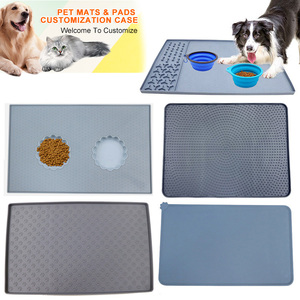 Alfombrilla de silicona ecológica para gatos con logotipo personalizado del fabricante, resistente al agua, fácil de limpiar, alfombrilla para mascotas, almohadilla para arena para perros y gatos - Product Image 4