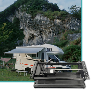 Escalón Eléctrico Doble para RV, Escalón Retráctil de Aleación de Aluminio de Alta Resistencia para Caravana, Autocaravana, Remolque, Escalón de Entrada para RV <span class=keywords><strong>JDA</strong></span> - Product Image 4
