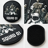 Écusson 3D personnalisé en PVC gaufré, impression sérigraphique, logo en relief, badge souple en caoutchouc flexible pour vestes et vêtements
