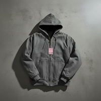 Veste de travail pour homme en toile tissée coupe-vent de haute qualité 12 oz, avec logo personnalisé, résistante, pour l'hiver, directement de l'usine