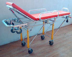 Ospedale manuale fonte di alimentazione in alluminio emergenza ambulanza lettino pieghevole sedia a rotelle con funzioni di risposta alle emergenze - Product Image 3