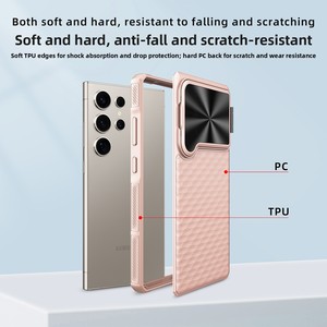Cross-border new model, compatible with Samsung S25 Ultra, features a lens bracket and <b>magnetic</b> <b>ring</b> for wireless charging - Product Image 2