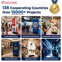 Layar LED Lipat Tiga Sisi, Panel LED Lipat Dua Sisi P2 P5 P4.81 untuk Pameran Toko Grosir