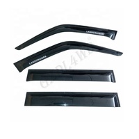 Accesorios 4x4 para Land Cruiser, Visera de Ventilación Serie FJ80, Deflector de Viento Negro, Material PMMA, para Ventana de Coche