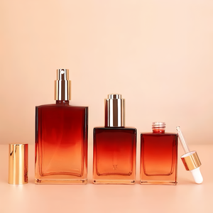Flacons compte-gouttes <span class=keywords><strong>de</strong></span> luxe personnalisés en verre ambré 30/50 ml, rectangulaires et dégradé bleu, pour huiles essentielles corporelles, sérums et soins contour des yeux - Fabricants - Product Image 4