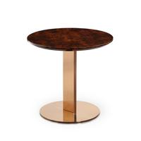 Tables basses rondes modernes de luxe avec plateau en marbre, tables gigognes pour salon