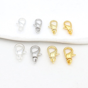 18k gold-plated <b>copper</b> rotating lobster clasp necklace, keychain, <b>bracelet</b> finishing touch DIY jewelry accessory B105 - Product Image 2