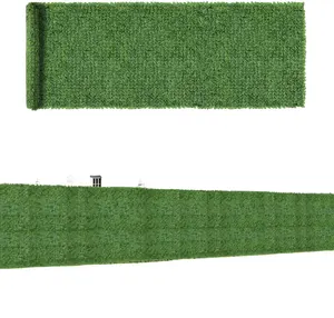 Artificial grass fence panels manufacturer for outdoor walls and privacy usages DIY hedge panels artificial flowers