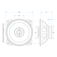 Speaker Audio Mobil 2 Arah M2C42 Aluminium & Besi Klakson Elektrik Kompatibel dengan Mobil Model Accord Berdasarkan Material