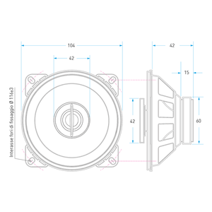 Altavoz de Audio para Auto Denso M2C42 de 2 Vías, Bocina Eléctrica de Aluminio y Hierro, Compatible con el Modelo Accord, por Material - Product Image 5
