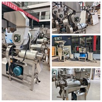 Industriële automatische sapcentrifuge van roestvrij staal voor diverse toepassingen, zoals sinaasappels, druiven, citrusvruchten, appels, kokosnoten en groenten, met spiraalvormige schroef en koude pers.