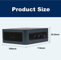 Komputer Gaming EGLOBAL Fan AM-D Ry-zen 7 5800H 2*DDR4 M.2 SSD 2*HD 4*USB Type-C RJ45 LAN Win11 Audio M.2 WIFI ABS BIOS Mini PC