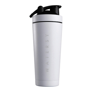 750Ml Thép Không Gỉ Tùy Chỉnh Bán Buôn Phòng Tập Thể Dục Thể Thao Protein Kim Loại Shaker Chai Với Máy Xay Sinh Tố Mixer Bóng - Product Image 2