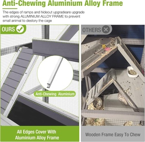 <span class=keywords><strong>Cage</strong></span> de rat furet à 5 niveaux solide et écologique pour chinchillas hérissons écureuils gerbilles-maison anti-mastication pour animaux de compagnie - Product Image 2
