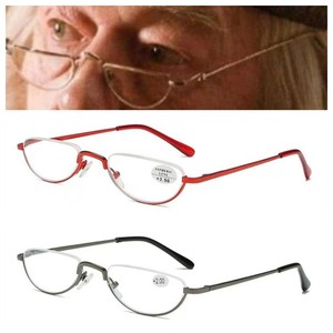 <span class=keywords><strong>Dumbledore</strong></span> personas mayores media luna lupa libro gafas Pequeño medio Metal primavera marco Hd resina transparente presbicia gafas <span class=keywords><strong>de</strong></span> lectura - Product Image 1