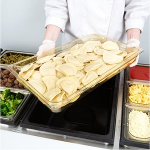 CAMBRO 12HP150 Restaurant Commercial Pleine Taille Ambre Résistant À La Chaleur En Plastique Alimentaire <span class=keywords><strong>Casserole</strong></span> Gastronorme Pan GN 1/1 PAN - Product Image 2