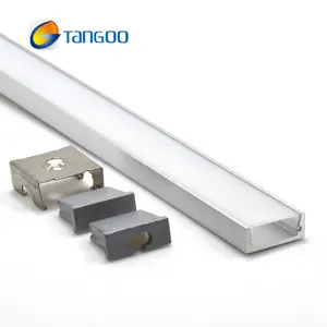 slim surface led profile with press led strip aluminum channel led in pc cover