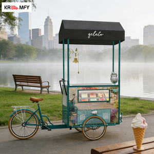 Carrito Móvil Eléctrico de Fibra de Vidrio, Máquina Todo en Uno para Producir, Guardar, Servir y Exhibir Helado y Gelato Fresco - Product Image 2