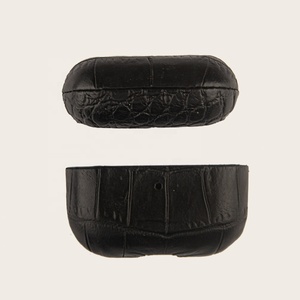 Boman-Piel de cocodrilo de grano superior, acabado con borde plegable, para funda <span class=keywords><strong>airpods</strong></span> - Product Image 6
