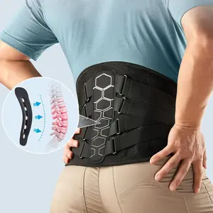 Almohadilla lumbar extraíble biónica para aliviar el dolor Logotipo personalizado compresión cinturón de soporte de espalda baja