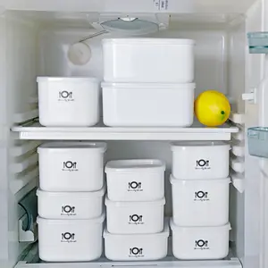 2023 Boîte de rangement pour réfrigérateur Boîte de conservation scellée de cuisine Boîte à bento alimentaire pour micro-ondes