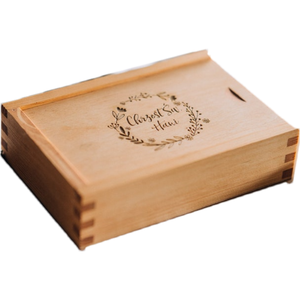 High Quality Durable Wooden Gift Packaging Small Box With Sliding Lid