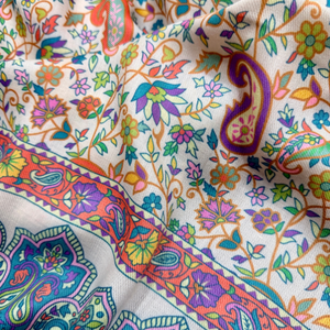 Digital Print <b>Shawls</b> Custom Printed Women Fashion <b>Wrap</b> Lightweight Soft Breathable Fabric Floral Pattern OEM ODM Bulk Supply - Product Image 3