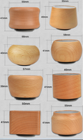 Haut-parleur rétro en bois VT - Système audio portable en bois massif - Cadeau créatif audio - Mini caisson de basses
