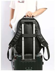 Sac d'ordinateur personnalisé en gros de 15,6 pouces, sac de voyage durable, imperméable, en cuir PU, sac d'école, sac à dos décontracté pour le travail, sac à dos pour ordinateur portable de sport - Product Image 5