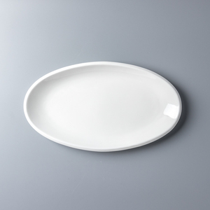 Piatti da portata ovali personalizzati da 10-25 pollici piatti da ristorante ovali piatti ad alto bordo piatto di tacchino stoviglie in porcellana ceramica - Product Image 4