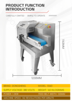 Machine de découpe automatique de légumes à feuilles, en acier inoxydable, pour laitue, épinards, herbes, pour restaurant, cantine