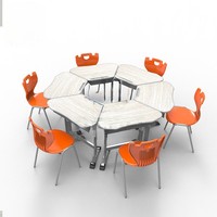Bureau d'apprentissage modulaire pour salle de classe avec réglage en hauteur par les fabricants