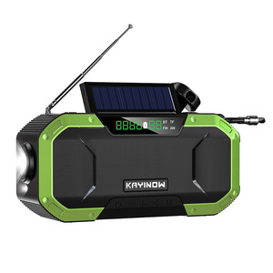 Radio Solar Portátil con Altavoz Bluetooth y Manivela de Carga para Uso en Emergencias al Aire Libre - Product Image 4