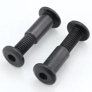 Black Chicago 6mm 8mm 14mm Metal Hex Socket Cap Ss Head Muebles Bloqueado Auto <span class=keywords><strong>Bloqueo</strong></span> Tornillo <span class=keywords><strong>Perno</strong></span> Manga Barril Conector Pernos - Product Image 1