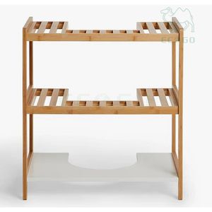 <span class=keywords><strong>Étagère</strong></span>s de salle de bain en bambou à 3 niveaux support organisateur polyvalent avec évier blanc <span class=keywords><strong>étagère</strong></span> de rangement en <span class=keywords><strong>bois</strong></span> pour salle de bain <span class=keywords><strong>sous</strong></span> les <span class=keywords><strong>étagère</strong></span>s de l'évier - Product Image 5