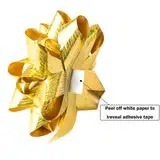 Gold Silver Metallic Polyester Grosgrain Gift Bows with Glitter Printed Finish Custom Printed Double Face for Gift Packaging - Product Image 6